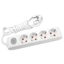 Viko Multi Let Anahtarlı Topraklı Beyaz 2 m 4'lü Priz