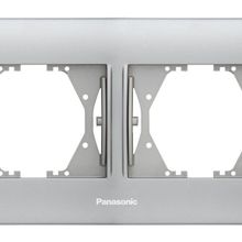 Viko Panasonic 2'li Thea Blu Chrome Matt Beyaz Çerçeve