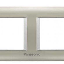 Viko Panasonic Thea 2x2M Sistema Inox Matt Metalik Beyaz Çerçeve
