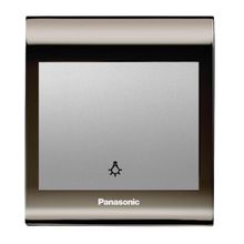 Viko Panasonic Thea Blu Light Una Füme Kapak Metalik Beyaz Anahtar Çerçeve