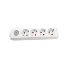 Viko VİKO0108 Topraklı Çocuk Korumalı Klemensli Multi-Let Dörtlü Priz