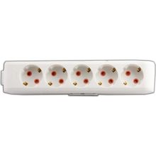 Viko VİKO0128 Topraklı Çocuk Korumalı Klemensli Multi-Let Beşli Priz