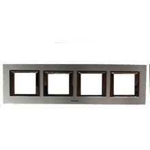 Viko WVTF28505AS PanasonicThea 4X2m Ultima Metal Eloxal Gümüş Renk Çerçeve