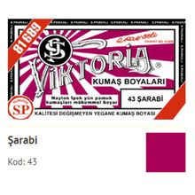 Viktoria 43 Şarabi Kumaş Boyası