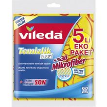 Vileda % 30 Mikrofiberli 5'li Temizlik Bezi