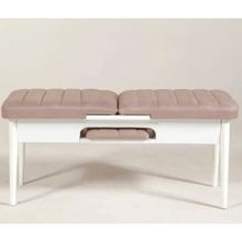 Vina Beyaz Taş Rengi Bench
