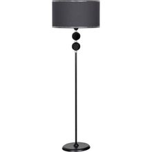 Vinner Delhi Siyah Çift Küre Kristal Taşlı Metal Lambader