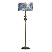 Vinner VNRVGAEKLMB037 Vega Eskitme Üçlü Küre Tek Ayaklı Metal Flowers Desenli Lambader