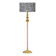 Vinner VNRVGAGKLMB023 Vega Gold Üçlü Küre Tek Ayaklı Metal Leopar Desenli Lambader