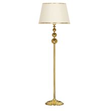Vinner VNRVGAGKLMB066 Vega Gold Üçlü Küre Tek Ayaklı Metal Gold Şeritli Beyaz Lambader