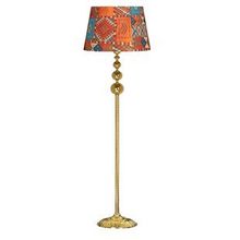 Vinner VNRVGAGKLMB093 Vega Gold Üçlü Küre Tek Ayaklı Metal Cappadocia Desenli Lambader