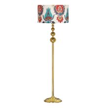 Vinner VNRVGAGKLMB096 Vega Gold Üçlü Küre Tek Ayaklı Metal Lale Desenli Lambader