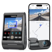 Viofo A229 Plus 2 Kameralı Ön + Arka 2K+2K Hdr Sony Starvis 2 Sensörlü Wi-fi Gpsli Araç Kamerası