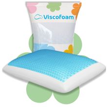 Viscofoam Bonni Terletmeyen Ortopedik Yastık Serinleten Visco Yastık Jelli 59x39x15.5 cm Yastık