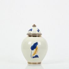 Vitale AK.NRH0060 21 cm Mavi Gold Yaprak Desenli Şah Küp