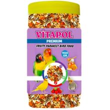 Vitapol 900 gr Premium Meyveli Paraket Papağan Kuş Yemi