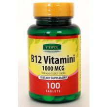 Vitapol B12 Vitamini 1000 mcg 100 Tablet