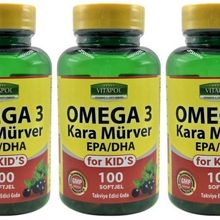 Vitapol Kids Omega 3 Kara Mürver 3x100 Kapsül