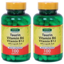 Vitapol Taurin Vitamin B6 B12 Alfa Lipoik Asit 2x100 Kapsül