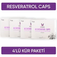 Vitisfera Resveratrol Caps Kür Paketi (4 Kutu)