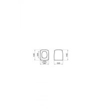 VitrA 122-020-009 Metropole Soft Slim Mat Vizon Klozet Kapağı