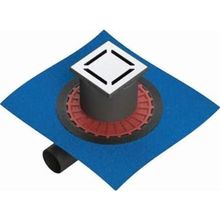 VitrA 5607270 V-Flow Kare Yandan Çıkışlı 15x15 cm Parlak Krom Duş Kanalı