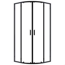 VitrA 65650002282 Sürgülü Oval 90 cm Mat Siyah Profil Duş Kabin
