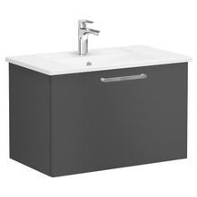 VitrA 68221 80 CM Mat Fırtına Gri Root Lavabo Dolabı