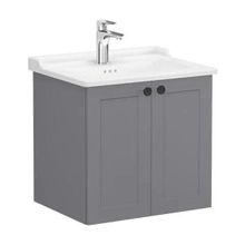 VitrA 68702 60 cm Mat Açık Gri Root Classic Lavabo Dolabı