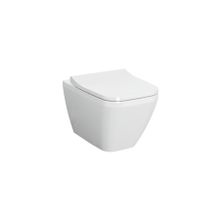 VitrA 7082l003-0090 İntegra Square Kare Rimex Kanalsız Asma Klozet + Yavaş Kapak