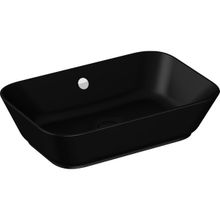 VitrA 7425B083-0012 Geo 60x39 CM Dikdörtgen Mat Siyah Çanak Lavabo