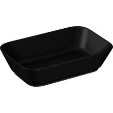 VitrA 7425B083-0016 Geo 60x39 CM Dikdörtgen Mat Siyah Çanak Lavabo