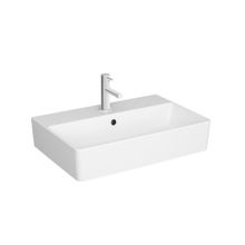 VitrA 7435B003-0631 Nuo 60X40 cm Tezgah Üstü Dikdörtgen Dar Lavabo