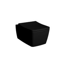 VitrA 7672B070-0559 56 cm Siyah Metropole Rim-ex Asma Klozet