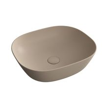 VitrA 7810B474-0016 Plural Kare 45 cm Mat Kil Beji Alçak Çanak Lavabo