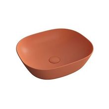 VitrA 7810B477-0016 Plural Kare 45 cm Mat Terra Rossa Alçak Çanak Lavabo
