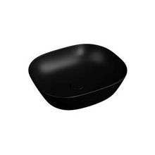 VitrA 7810B483-0016 Plural Kare Çanak Mat Siyah 45 cm Lavabo
