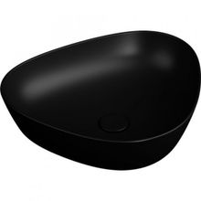 VitrA 7812B483-0016 Plural Üçgen Alçak Çanak Mat Siyah 47 cm Lavabo