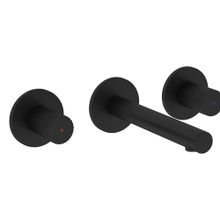 VitrA A4258236WTC Origin Mat Siyah 3 Delikli Ankastre Lavabo Bataryası