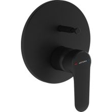 VitrA A4272736 Root Mat Siyah Round Ankastre Banyo Bataryası