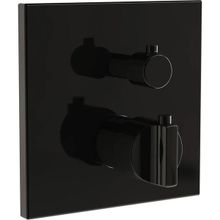 VitrA A4287439 Suit Parlak Siyah Ankastre Termostatik Banyo Bataryası