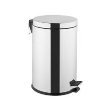 VitrA Arkitekta A44017 Krom 20 lt Yavaş Kapanır Kapaklı Çöp Kovası