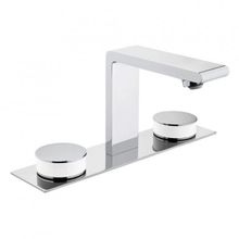 VitrA Memoria A4231557 Lavabo Bataryası, 3 Delikli Lavabolar İçin, Krom - Beyaz