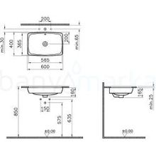 VitrA Metropole 57 cm Tezgah Altı Lavabo