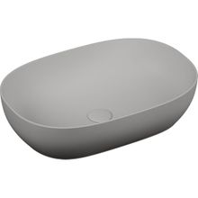 VitrA Outline 5995B476-0016 Mat Taş Gri 60x40 cm Oval Çanak Lavabo