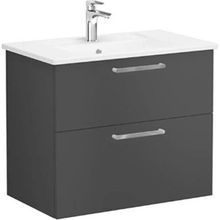 VitrA Root Flat 68286 Mat Fırtına Gri 80 CM İki Çekmeceli Lavabo Dolabı