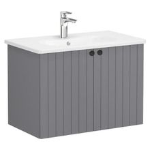 VitrA Root Groove 69291 Mat Gri 80 CM Kapaklı Lavabo Dolabı