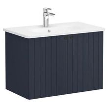 VitrA Root Groove 69294 Mat Lacivert 80 cm Kapaklı Lavabo Dolabı