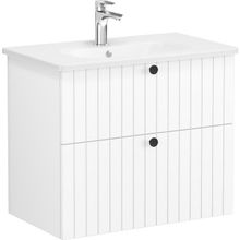 VitrA Root Groove 69436 Beyaz 80 cm İki Çekmeceli Lavabo Dolabı