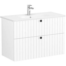 VitrA Root Groove 69457 Beyaz 100 CM İki Çekmeceli Lavabo Dolabı